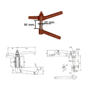 Marine Watertight door handle Door Dog Assembly .jpg